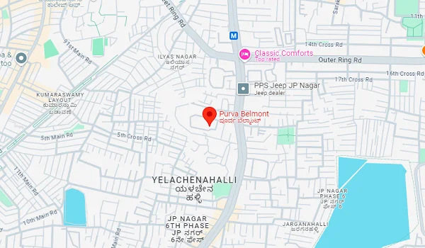 Purva Belmont location map